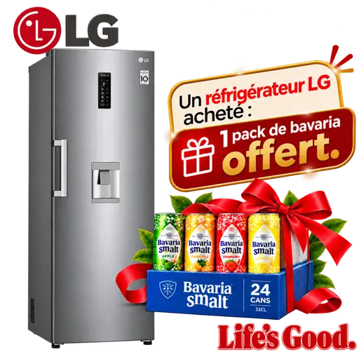 Réfrigérateur à une seule porte LG GC-F411 ELDM + 1 pack de bavaria offert