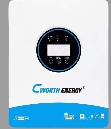 Onduleur Hybride - Cworth Energy - CE-H12K - 12000 Watts - 48 V – Haute Puissance - Double MPPT - Garantie de 2 années