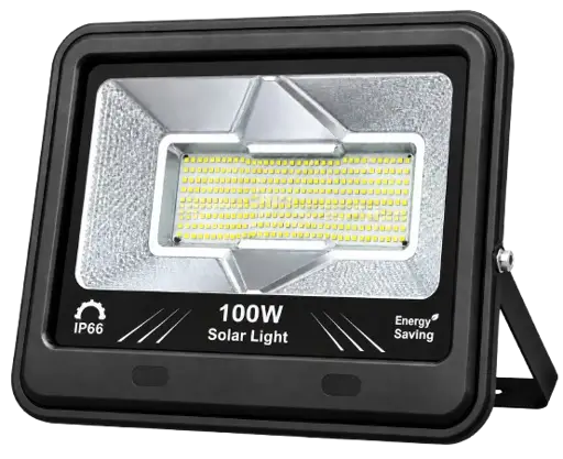 Projecteur Solaire LED 100W - Fadsol - FD-PROJECTEUR_100W – avec Panneau Photovoltaïque - Garantie de 06 Mois