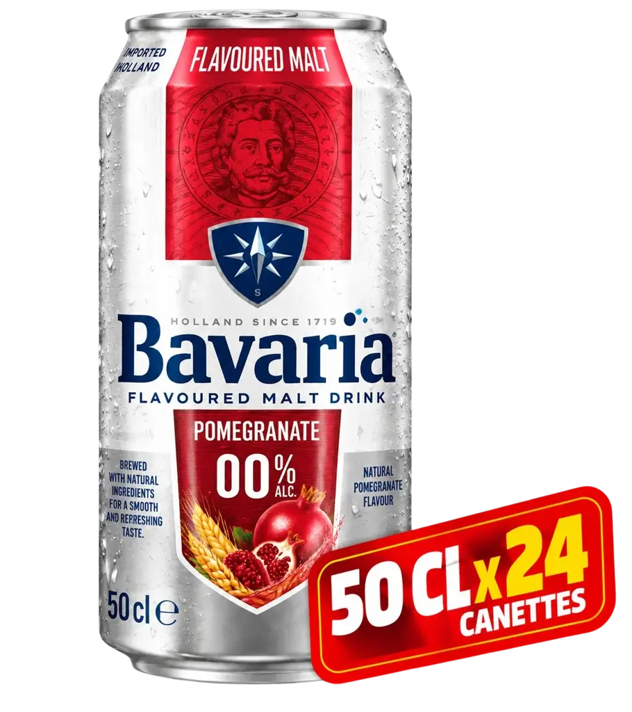 Pack 24 Canettes de Bavaria - Smalt - Grenade – 50 CL
