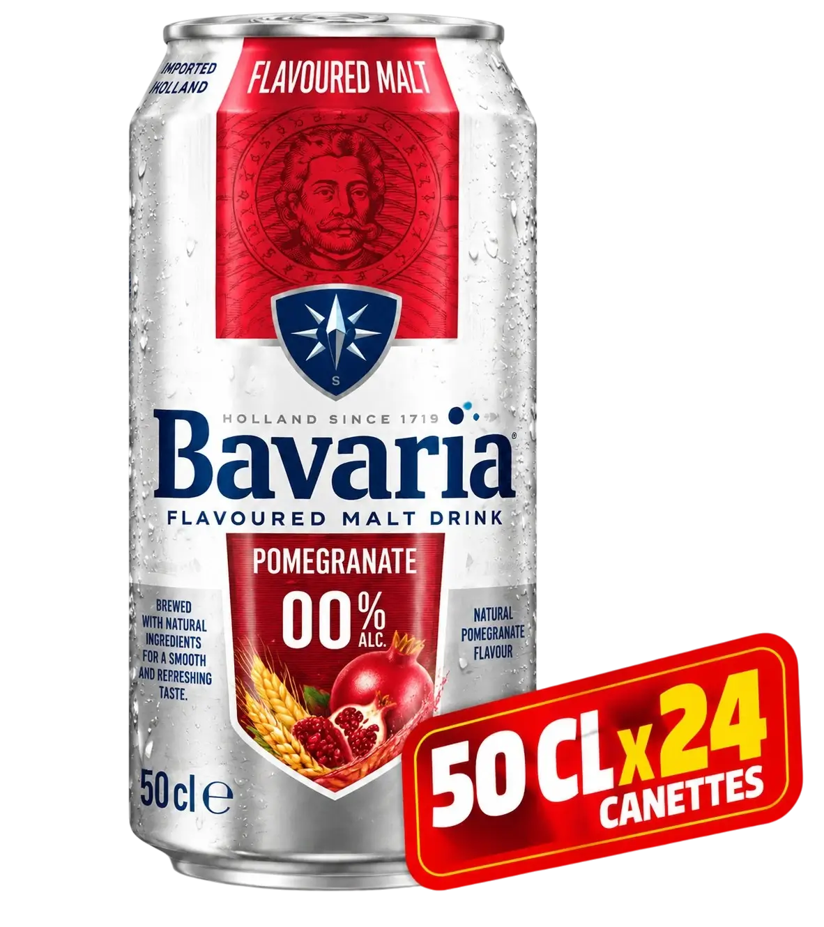 Pack 24 Canettes de Bavaria - Smalt - Grenade – 50 CL