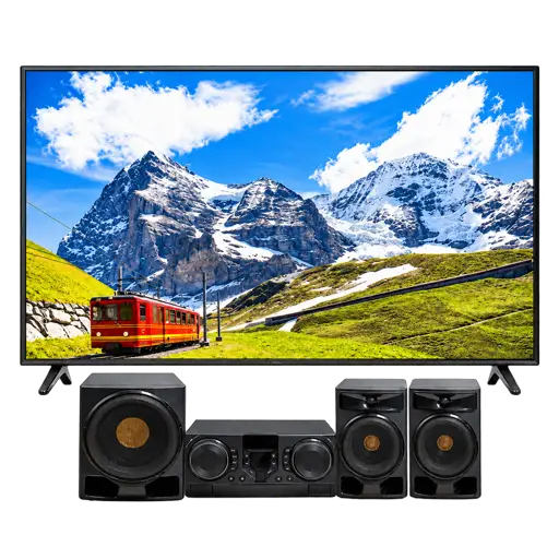 Pack Smart TV MeWe 98” UHD 4K  +  Home Cinéma MeWe 1200W