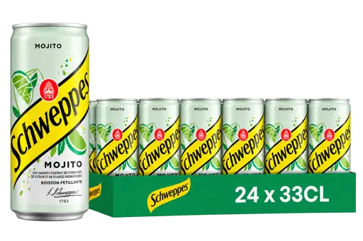 Pack de 24 canettes Schweppes Mojito 33 cl