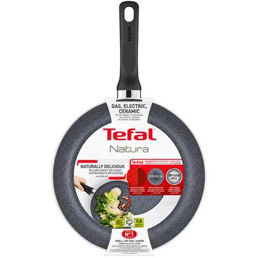 Poêle antiadhésive effet pierre TEFAL Natura B2260295 – 20 cm - 03 mois de garantie 