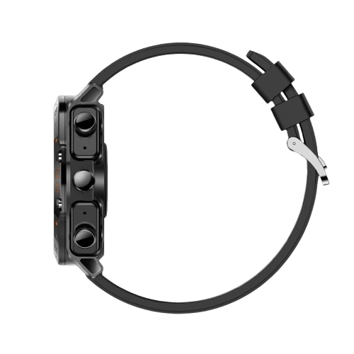 Montre connectée - Porodo-  Hype - avec écouteurs Sans Fil – Écran 1,52 Pouce – Bluetooth – IP67 – Noir/Argent – 06 Mois de Garantie