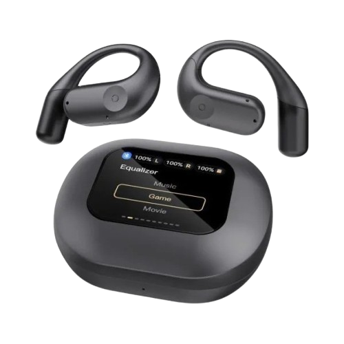 Écouteurs Sans Fil - Powerology-  PW07 Open Ear –  Bluetooth 5.3 – Design Open-Ear – Noir – Garantie 03 Mois