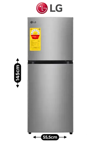 Réfrigérateur Combiné LG - GCFB195PQCF – 190 L - Gris - 12 Mois de Garantie
