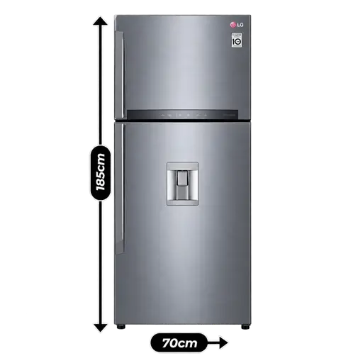 Réfrigérateur Combiné LG GN-F392 PFAK – 423 L - Gris - 12 Mois de Garantie