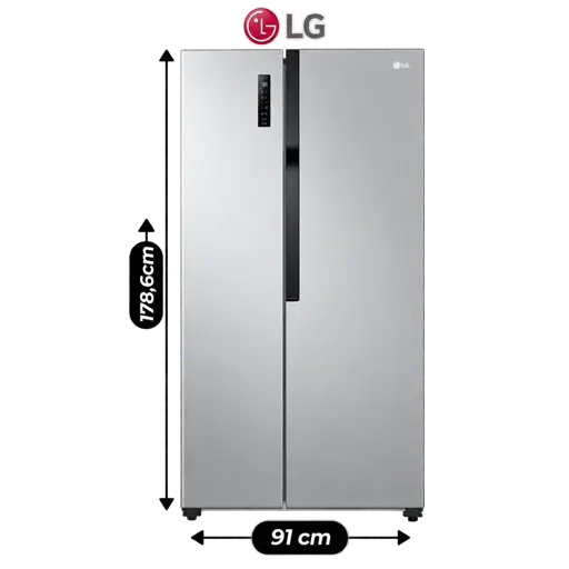 Réfrigérateur américain Side-by-Side LG GCFB507PQAM – 519 L – garantie 12 mois