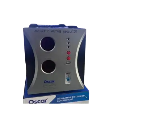 Régulateur - OSCAR - AVR-3000VA – Stabilisateur de Tension 3000VA – Protection Électrique Automatique – Noir – 03 Mois de garantie