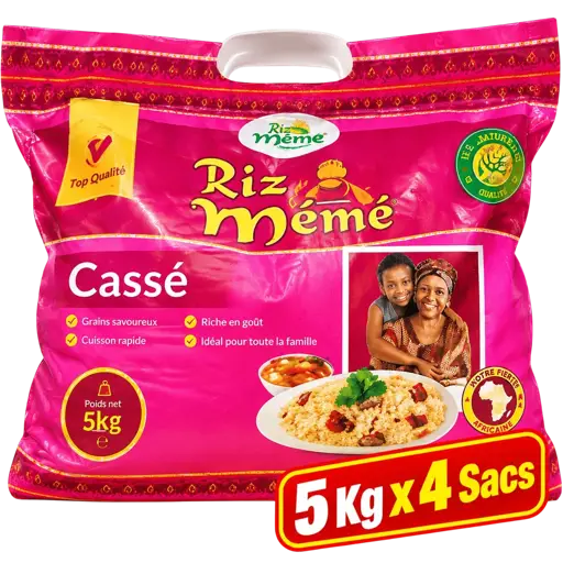 Riz Parfumé - Mémé Cassé - 100% Brisures - 5 kg x 4 sacs