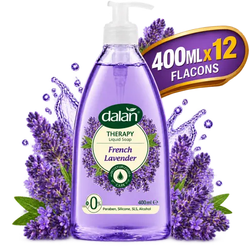 Gel de Douche - Dalan – Parfum Lavande – Flacon de 400 ml x 12