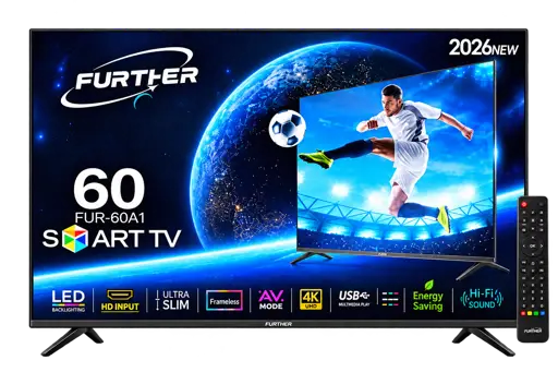 Télévision Smart  Further  -  FUR-60A1 - LED 50 pouces 4K UHD -  Android - Garantie 06 Mois