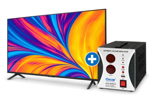 Pack Smart TV TCL 43P635 43″ 4K + Régulateur 2000VA
