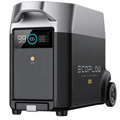 Station d'Energie Electrique - EcoFlow - Delta Pro  - DELTAProEB-US – Batterie Additionnelle - Haute Capacité 3600Wh – Extension d’Autonomie - 5 Années de Garantie