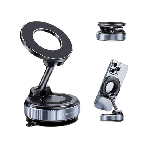 Support téléphone magnétique - Oraimo - Hydra 6 OCM-31 – Rotation 720° – Double ventouse – Noir – Garantie 12 mois