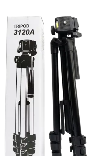 Trépied réglable Tripod - 3120A – Smartphone et appareil photo – Tête rotative – Garantie 3 mois	