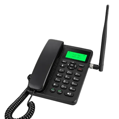 Téléphone fixe  GSM - DLNA -  ZT988G  - 2G double SIM -  avec écran LCD - Garantie 12 Mois