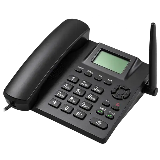 Téléphone fixe  Sans Fil GSM  - DDK 995+  double SIM -  2G avec radio FM - Garantie 12 Mois