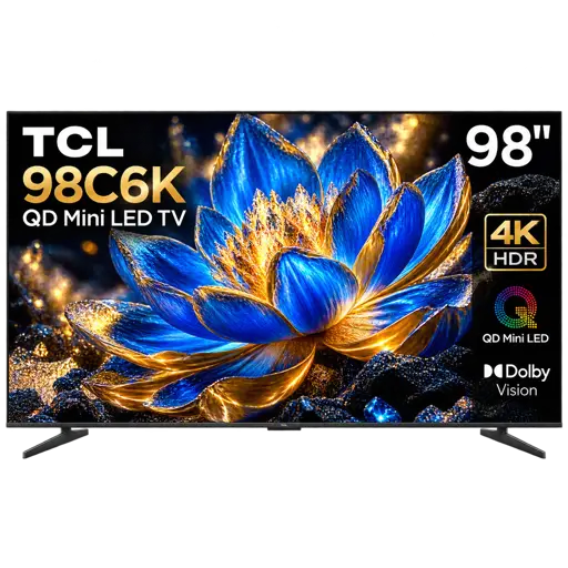 Téléviseur  Smart  TCL - 98 pouces  QD Mini LED  4K HDR  - 98C6K - Garantie 06 Mois