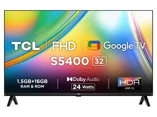 Télévision TCL - Smart Google - 32S5400 - 32 Pouces - FHD HDR10 sans ...