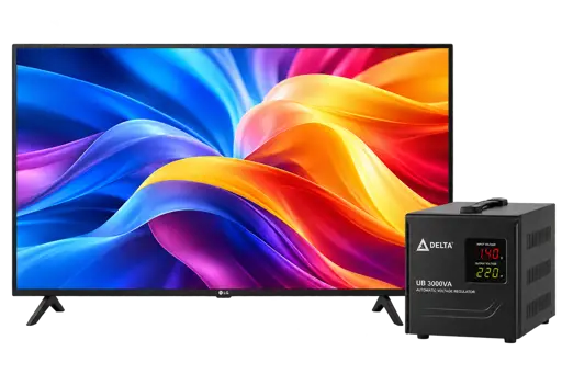 Pack TV Smart LG 50 pouces 4K + Régulateur DELTA 3000VA