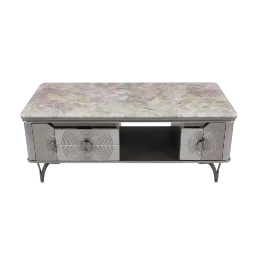 Table basse avec dessus  HB2510126 120 x 60 cm - en marbre