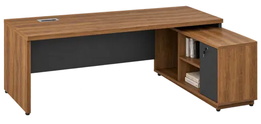 Table de direction en bois avec rallonge 1,8 m pour bureau