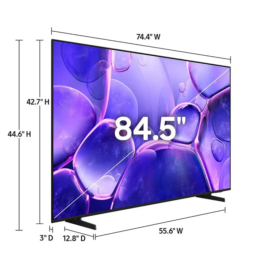 Télévision SMART  - Samsung 85 Pouces - UA85U8000F – Crystal UHD 4K – HDR+ – Processeur Crystal 4K – Tizen™ –  Wi-Fi – Bluetooth – Garantie 06 Mois