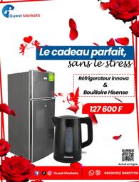 Pack Saint-Valentin Électroménager : Réfrigérateur Innova + Bouilloire Hisense
