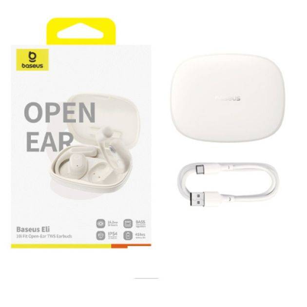 Écouteurs Sans Fil  - Baseus - ELI 10I Fit – Conduction Aérienne – Bluetooth 5.4 – Autonomie 45 Heures – IP54 – Microphone Intégré – Garantie 03 Mois