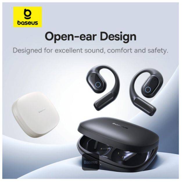 Écouteurs Sans Fil  - Baseus - ELI 10I Fit – Conduction Aérienne – Bluetooth 5.4 – Autonomie 45 Heures – IP54 – Microphone Intégré – Garantie 03 Mois