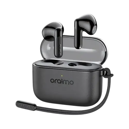 Écouteurs sans fil Oraimo -  SpaceBuds MOCO – True Wireless Stereo (TWS) – Bluetooth – Son immersif – Mode Gaming – Faible latence – Commandes tactiles – Autonomie prolongée – Garantie 12 mois