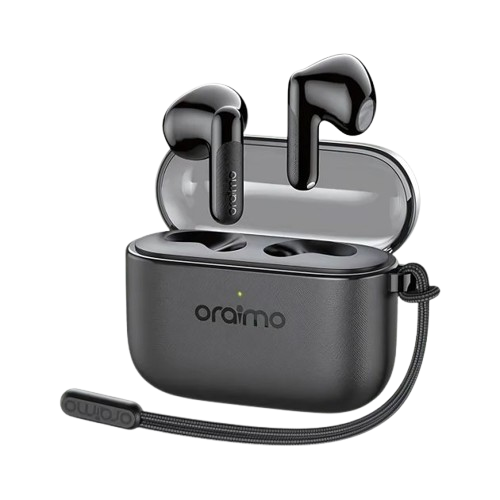 Écouteurs sans fil Oraimo -  SpaceBuds MOCO – True Wireless Stereo (TWS) – Bluetooth – Son immersif – Mode Gaming – Faible latence – Commandes tactiles – Autonomie prolongée – Garantie 12 mois