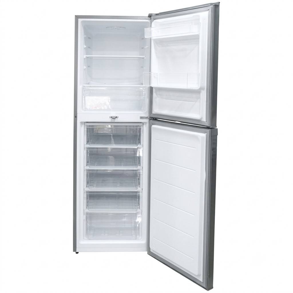 Réfrigérateur Combiné  - ROCH -  RFR-310DB-L – 251 Litres – Congélateur 117L – Congélation Rapide – Gris – Garantie 06 Mois