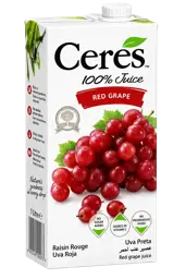 Jus de Fruit - Ceres - 100% Raisin Rouge – Brique de  1 Litre
