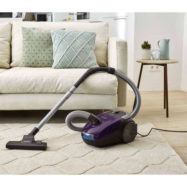 Aspirateur avec sac 2000W - PHILIPS POWERGO Série 2000 FC8295 – Capacité 3 Litres – Voile/Noir – 03 Mois de garantie