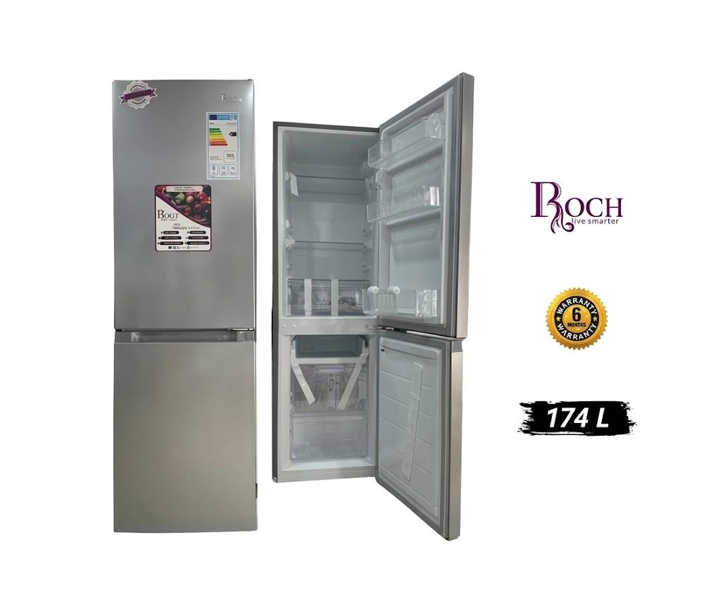 Réfrigérateur Combiné  - 174L - ROCH -  RFR-220DB-A   – Classe Énergétique A+ – Congélateur – Garantie 06 Mois