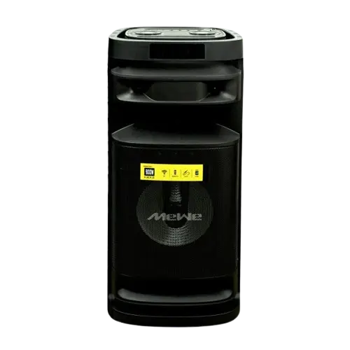 Enceinte Rechargeable Mewe - MWAUD-PTS1002SG - 60 W Avec Bluetooth, USB, Radio FM Et Microphones Sans Fil - Garantie 06 Mois