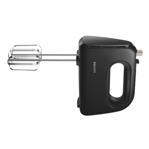 Batteur Électrique Philips HR3705/10 – 300W – 5 Vitesses + Turbo – Fouets & Crochets Inox – Noir – Garantie 3 Mois