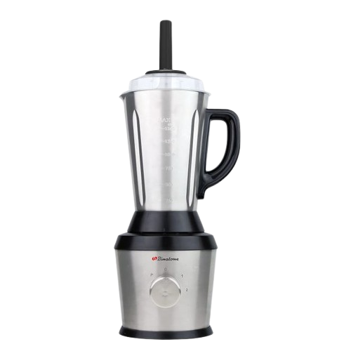 BINATONE BLG-605SS – Blender 1.5L 500W avec Bol Inox – 6 Lames – Fonction Glace Pilée – 2 Vitesses + Pulse – Argent – 3 Mois de Garantie