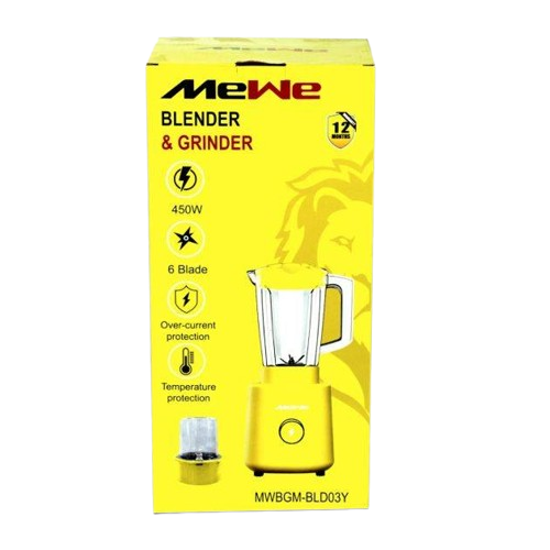 Blender Mewe MWBGM-BLD03Y - 450 W - 2 bols incassables - garantie 3 mois