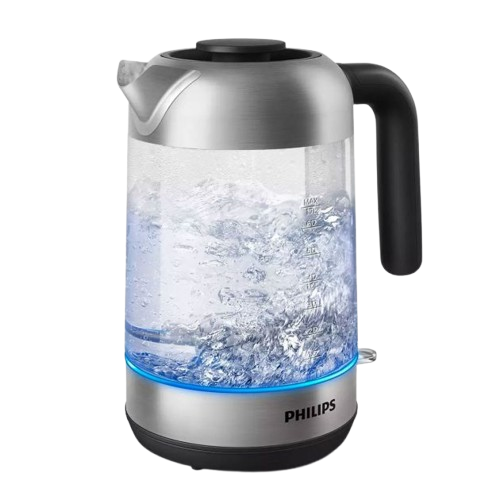Bouilloire Électrique en Verre  - KETTLE ELECTRIC PHILIPS GLASS 1,7L 2200W - HD9339/80  – 03 Mois de Garantie