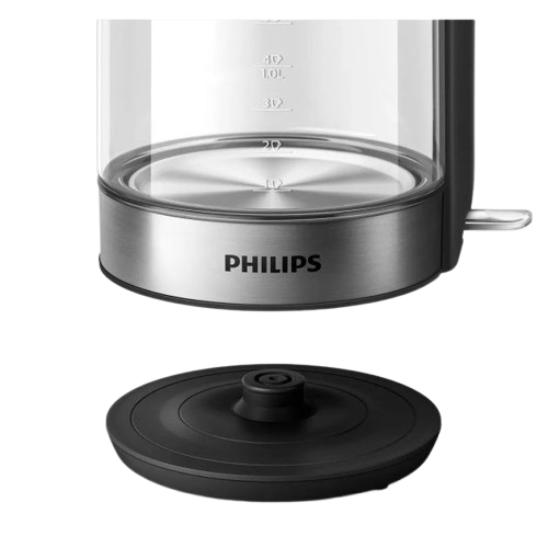 Bouilloire Électrique en Verre  - KETTLE ELECTRIC PHILIPS GLASS 1,7L 2200W - HD9339/80  – 03 Mois de Garantie