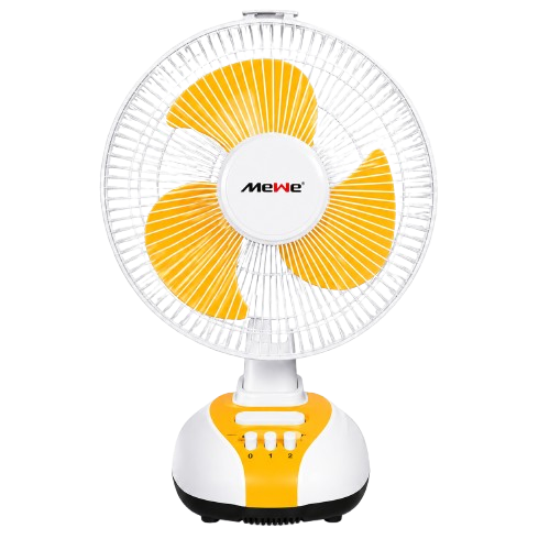Ventilateur Rechargeable Mewe MW-RTF12 - 12 pouces - batterie 6 V - sorties USB/DC - Garantie 12 Mois