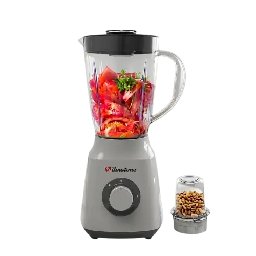 BLENDER BINATONE BLG410 – 300W – Bol Plastique 1.5L – Bol à Sec – Blanc – Garantie 3 Mois
