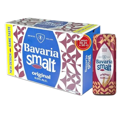 Pack 24 Canettes  de Bavaria Smalt - Dark Malt – 50 Cl