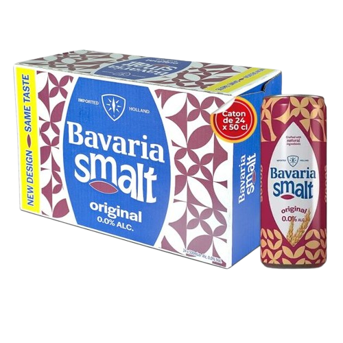Pack 24 Canettes  de Bavaria Smalt - Dark Malt – 50 Cl
