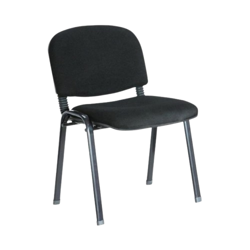 Chaise Visiteur  - CV-304M – Rembourrée -  Empilable jusqu’à 10 -  4 Pieds en Acier - Matériaux soigneusement sélectionnés