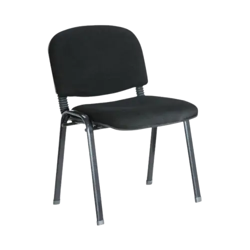 Chaise Visiteur  - CV-304M – Rembourrée -  Empilable jusqu’à 10 -  4 Pieds en Acier - Matériaux soigneusement sélectionnés